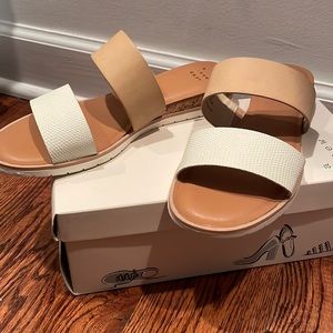 Women's Coco Two Band Slide Sandals - A New Day™ (Size 7.5)